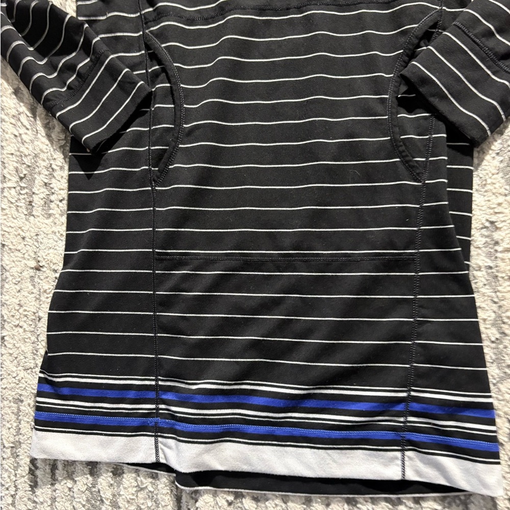 Max studio weekend black striped casual cowl neck sweater dress size M - Picture 2 of 6